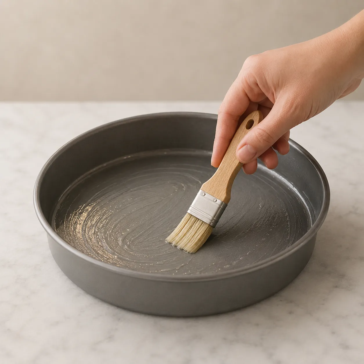 grease the pan