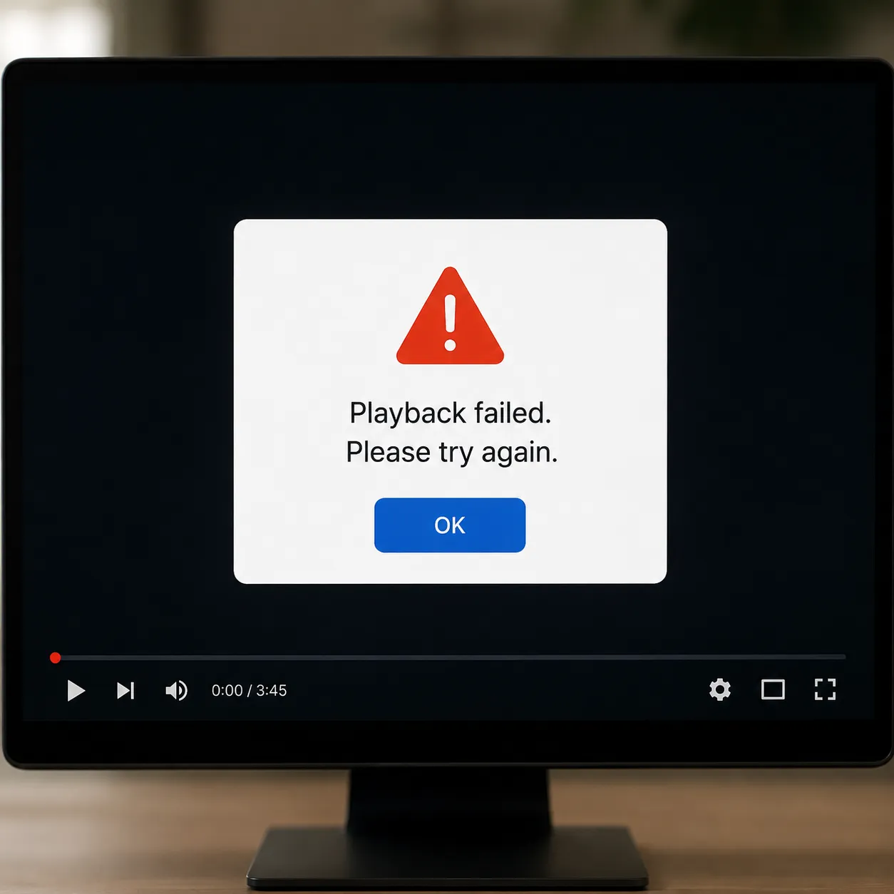 error message