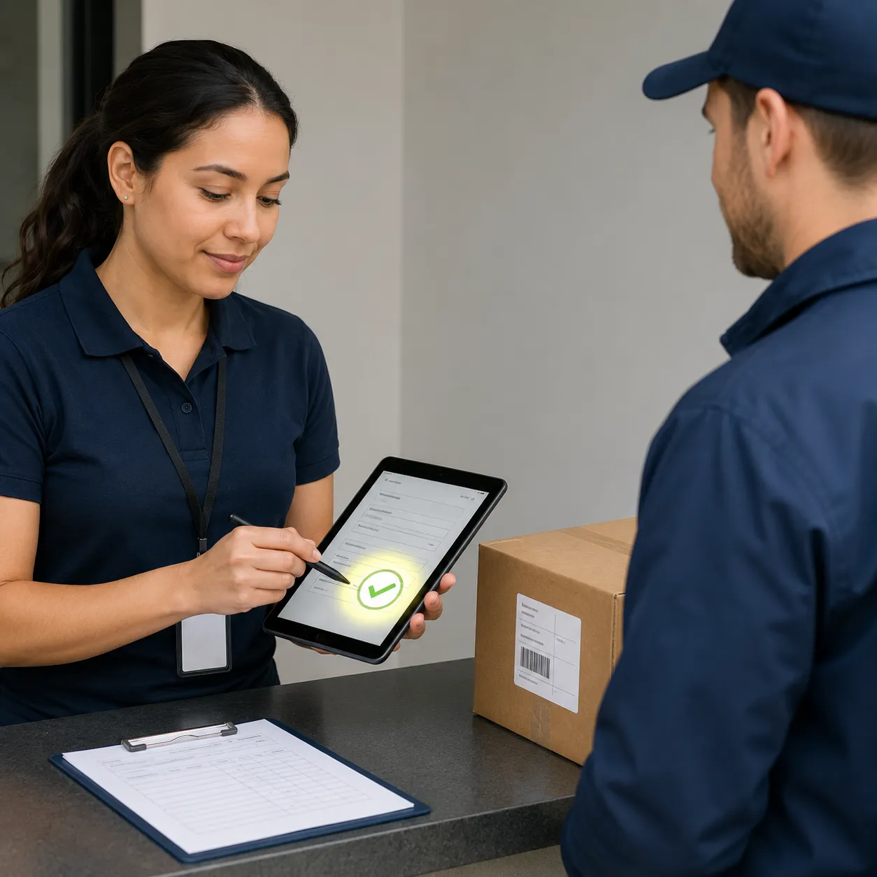 delivery check-in