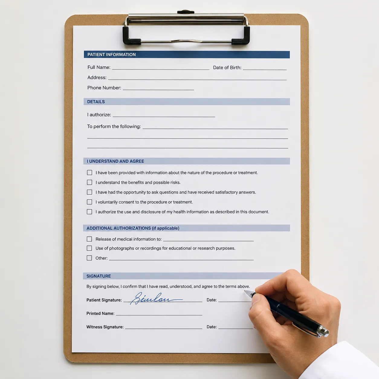 consent form