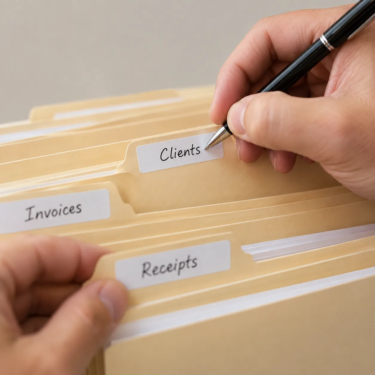 label folders