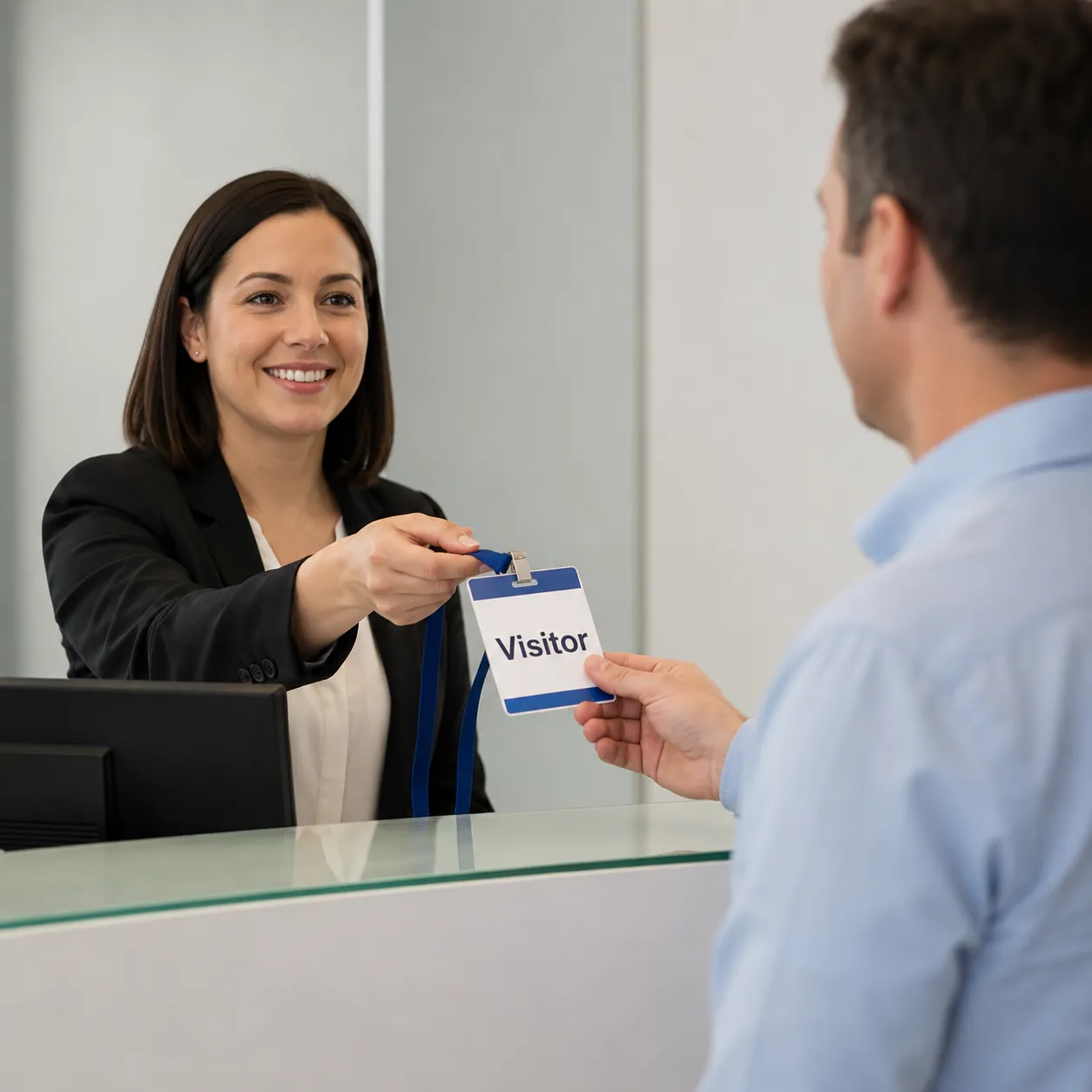 issue a visitor pass