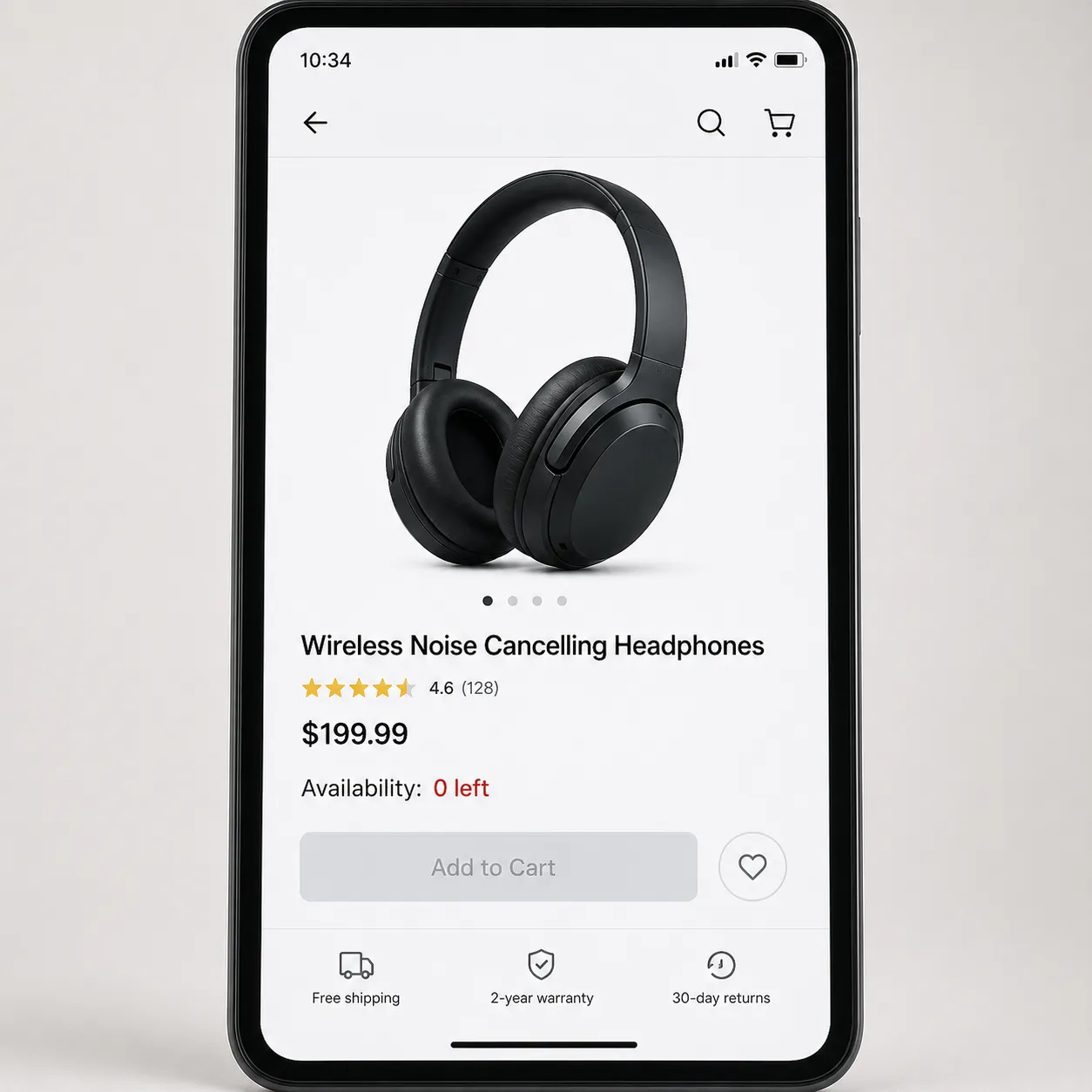 out of stock
