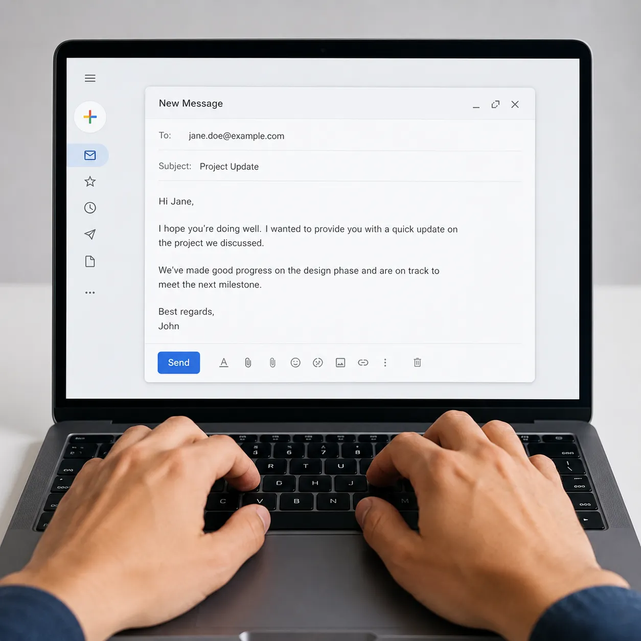 by email