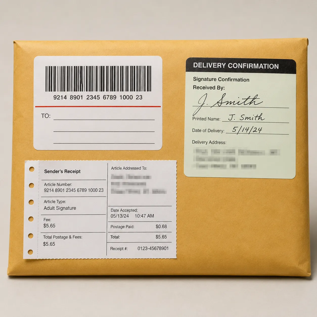 registered mail