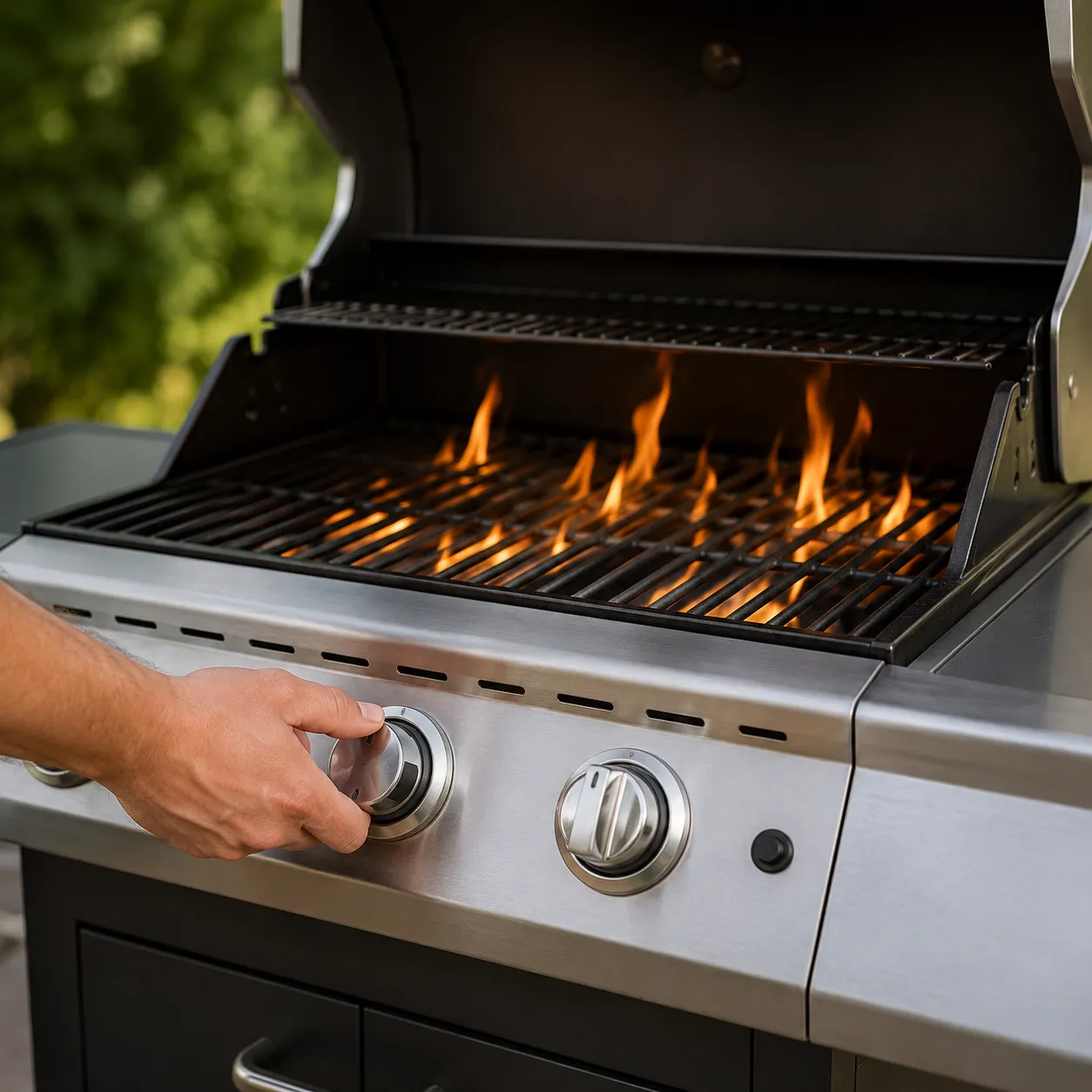 start the grill