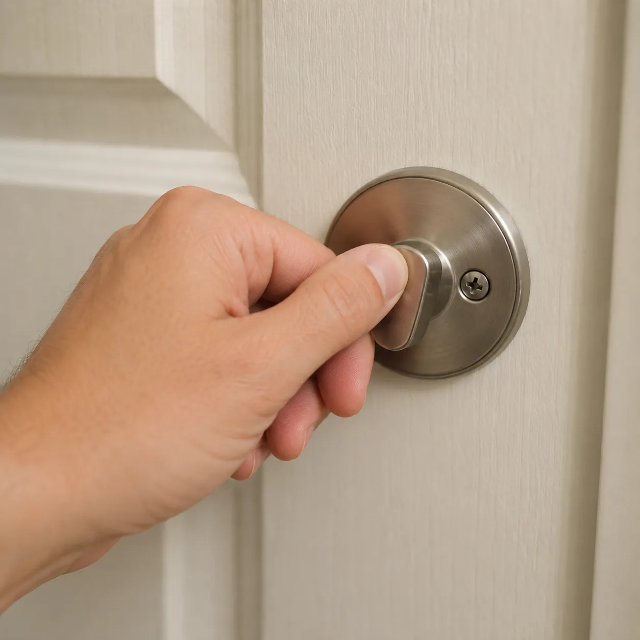 lock the door