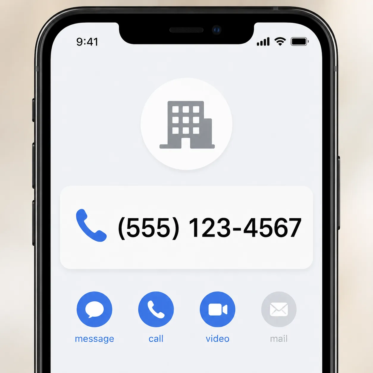 phone number