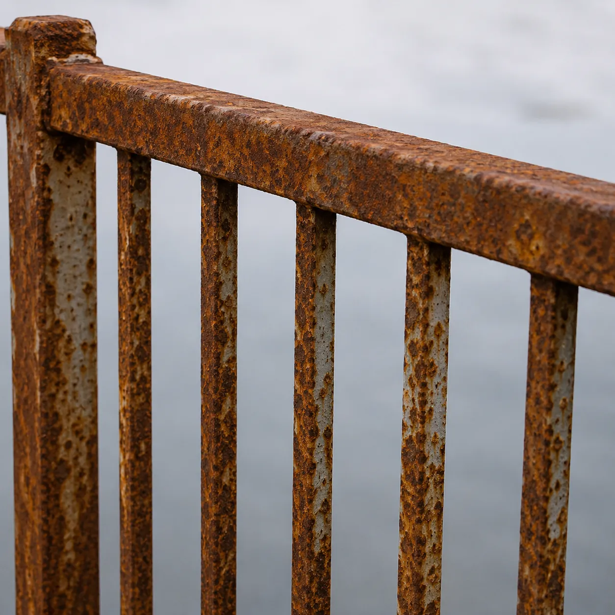 rusty railing