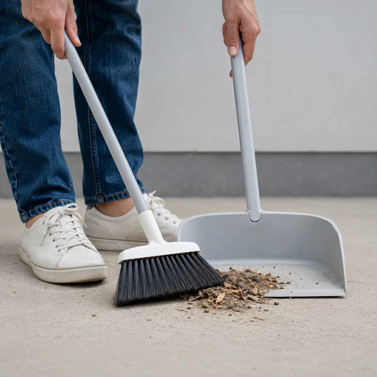 sweep up