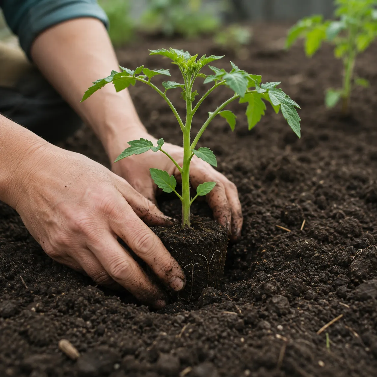 plant vegetables