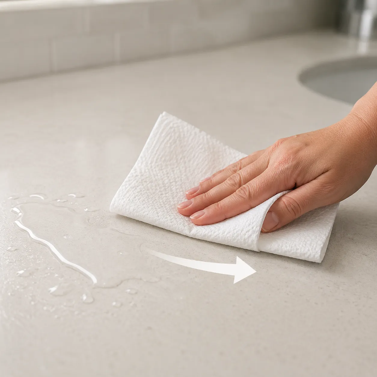 wipe away