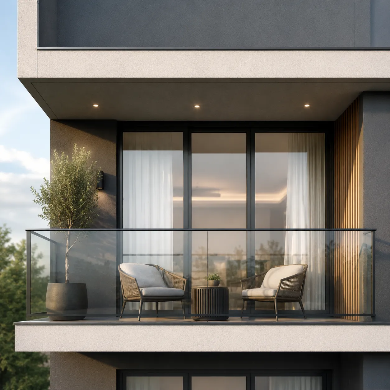 modern balcony