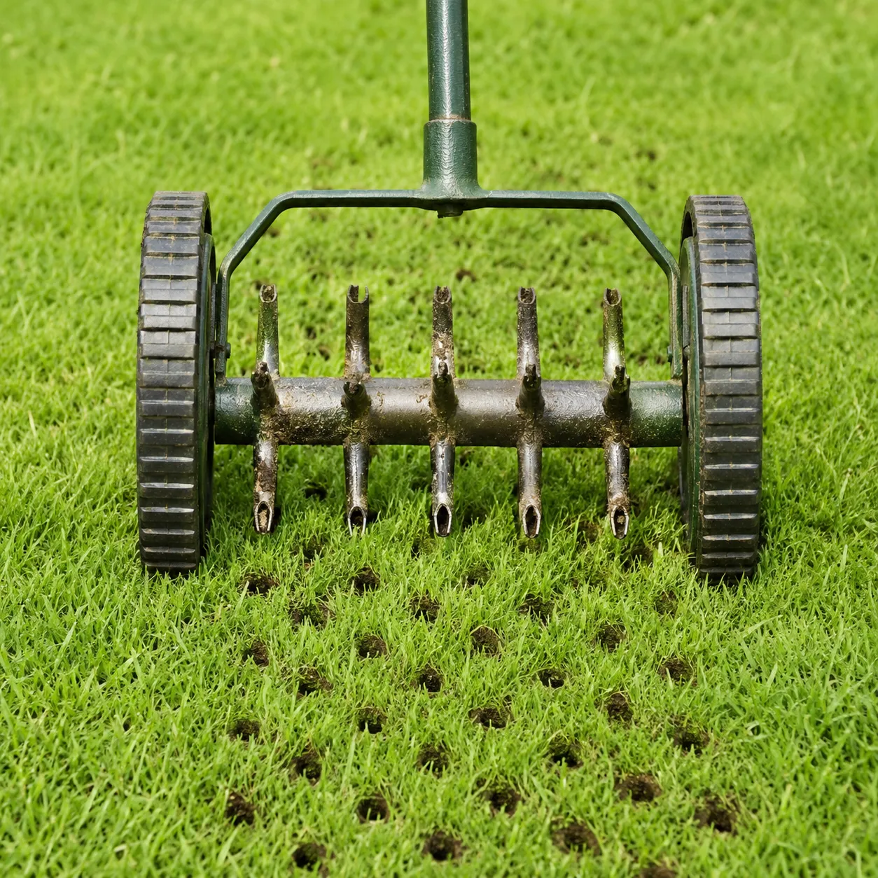 aerate the lawn