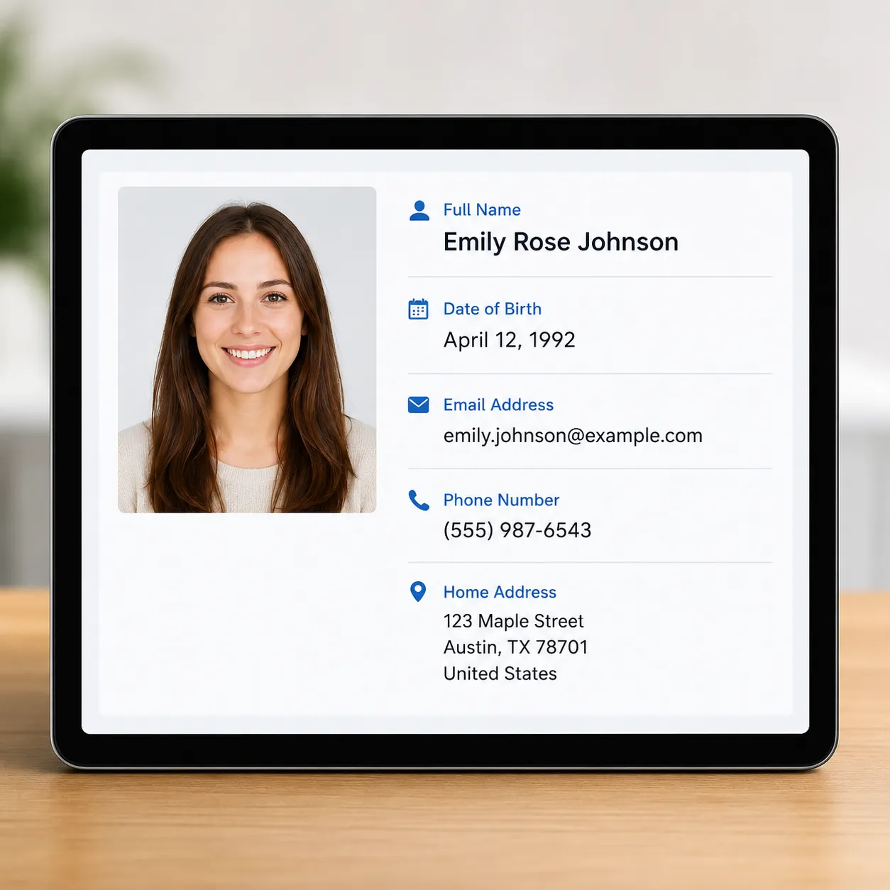 personal data