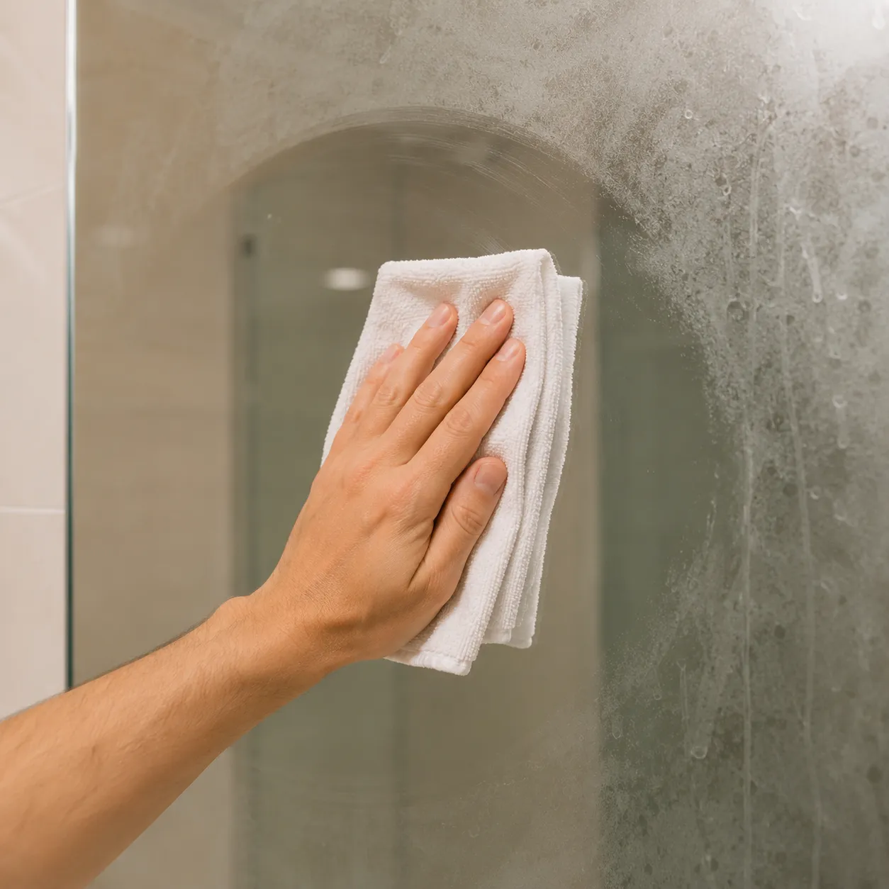 wipe the mirror