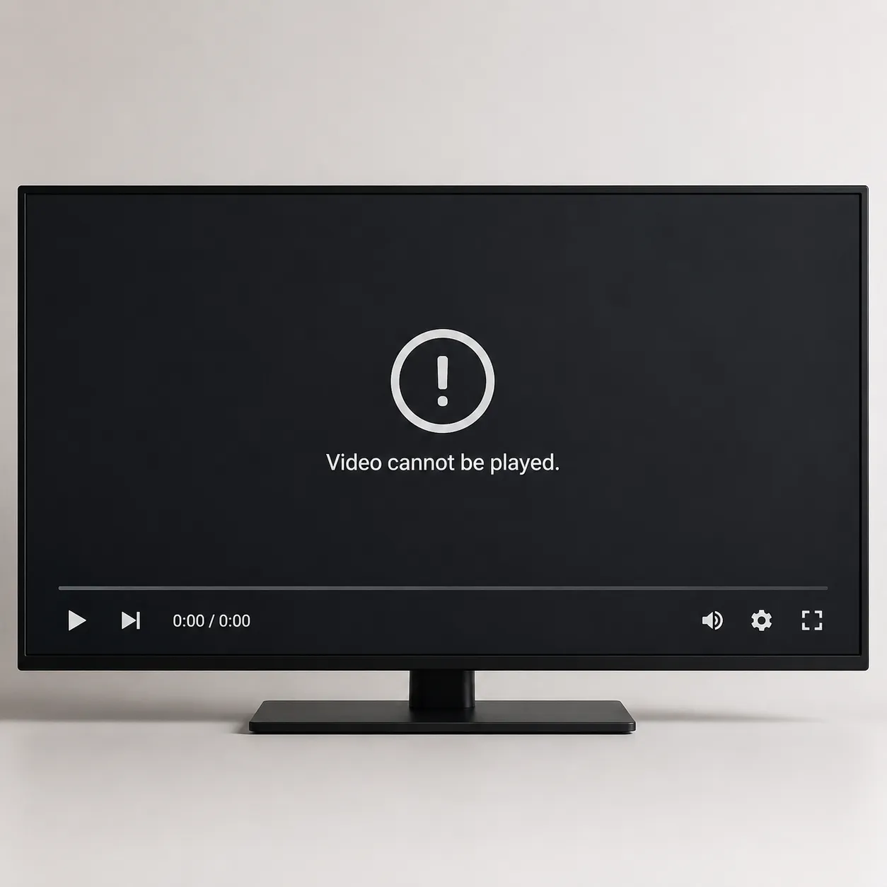 playback error