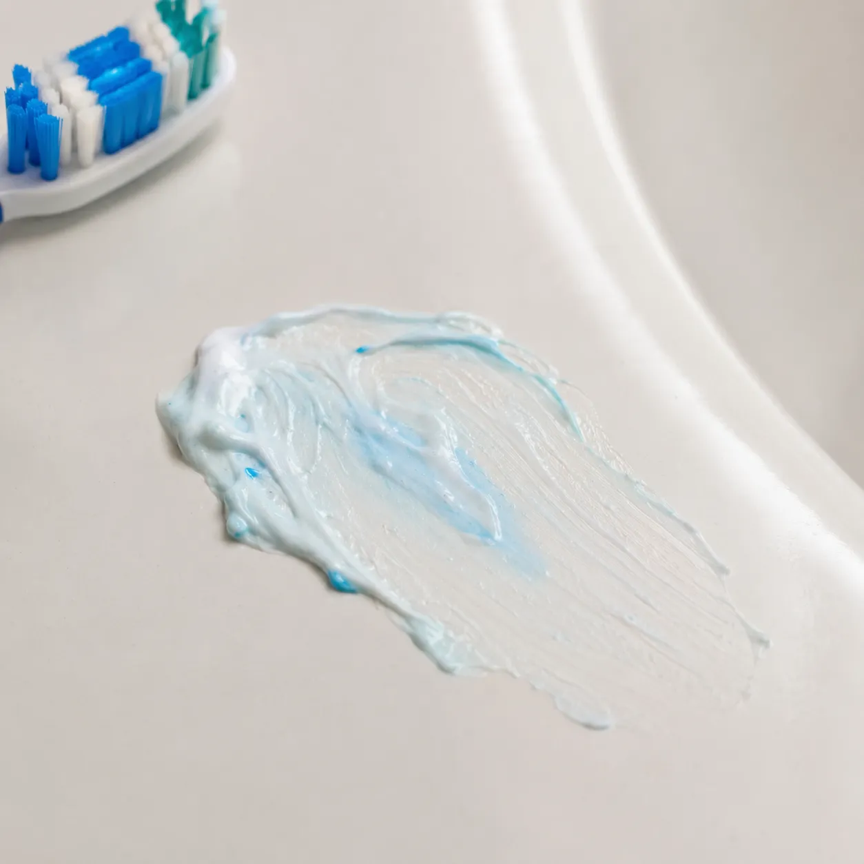 toothpaste stain