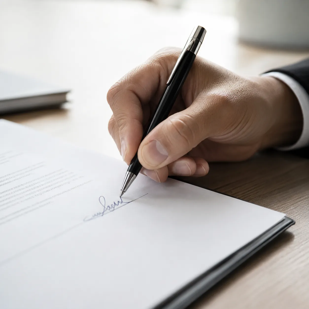 sign a document