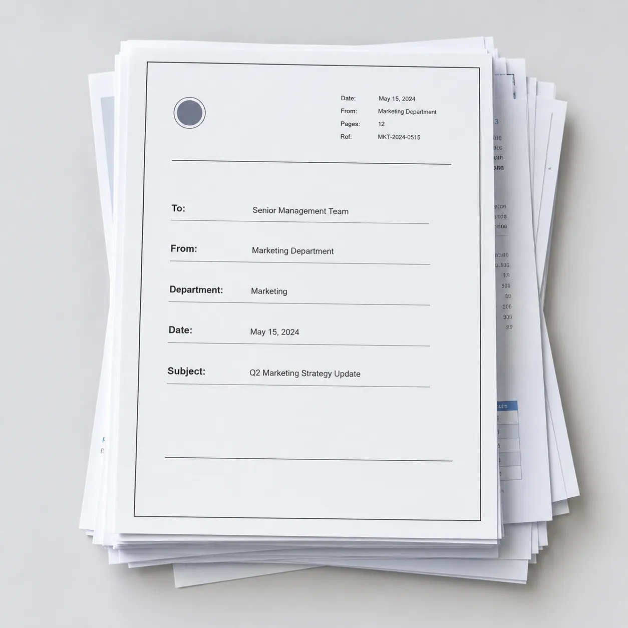 cover sheet